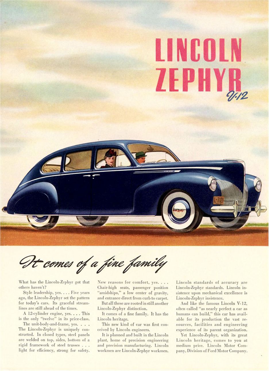 1940 Lincoln Zephyr 7